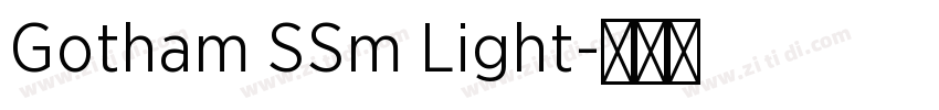 Gotham SSm Light字体转换